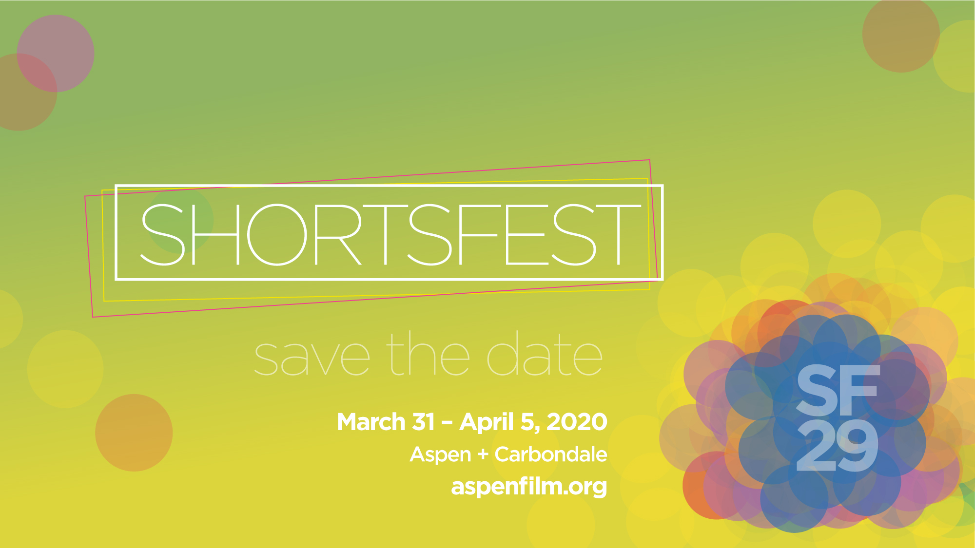 ASPEN FILM NOW ACCEPTING SUBMISSIONS FOR ITS 2020 ANNUAL OSCAR®-QUALIFYING SHORTSFEST