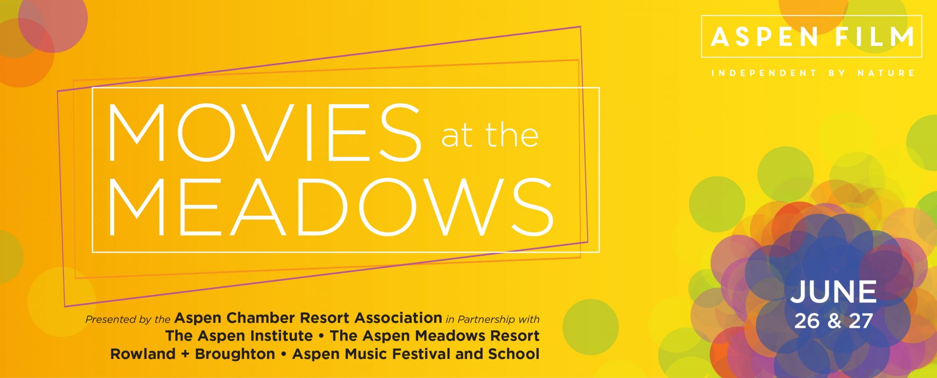 Aspen Film to Present “Movies at the Meadows,”  Two Nights of FREE Drive-in Film Experiences